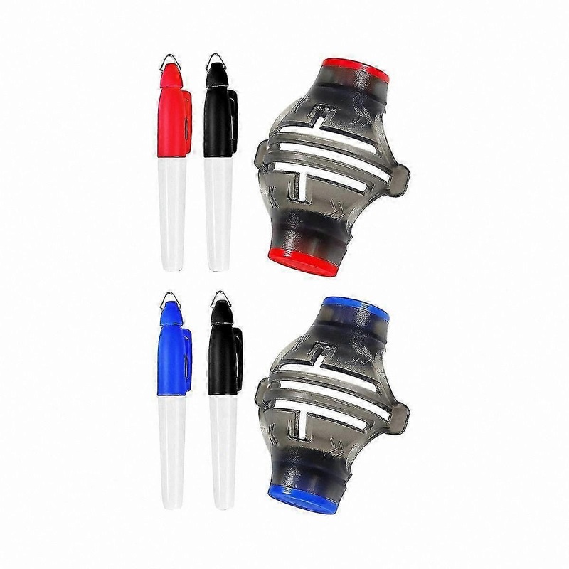 Golf Ball Alignment Tool with Marking Pens and Template for Putting Practice 360-Degree Design