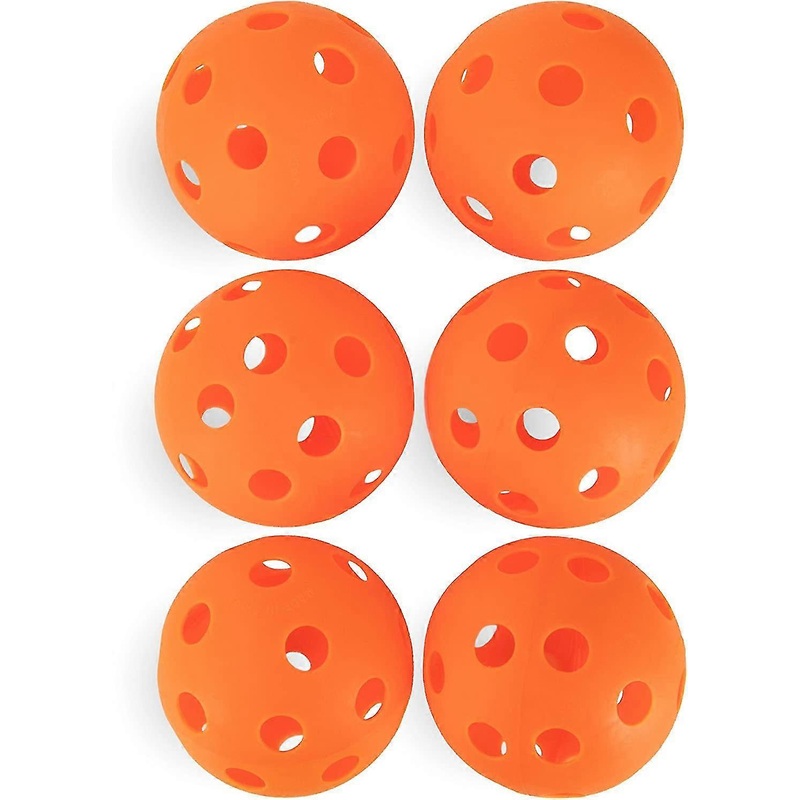 2023 – 12-inch Plastic Softballs, 6-pack – Plastic Perforated Practice Balls For Sports Training