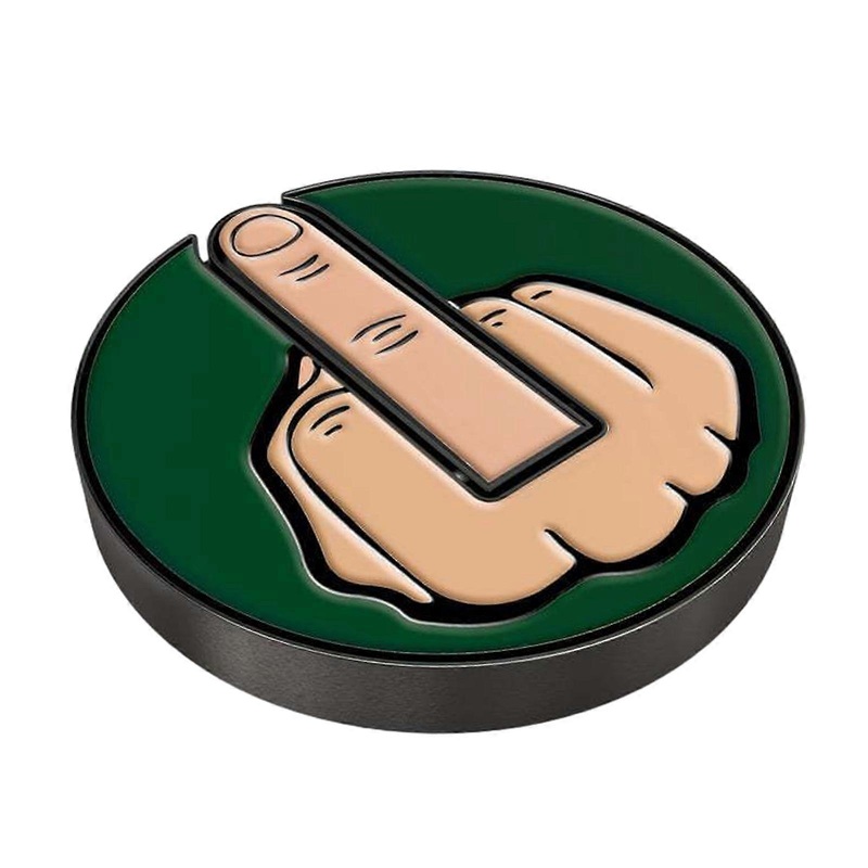 Funny Middle Finger Golf Ball Marker Magnetic Golf Hat Clip Removable Golf Ball Position Mark Golf Decorations Durable