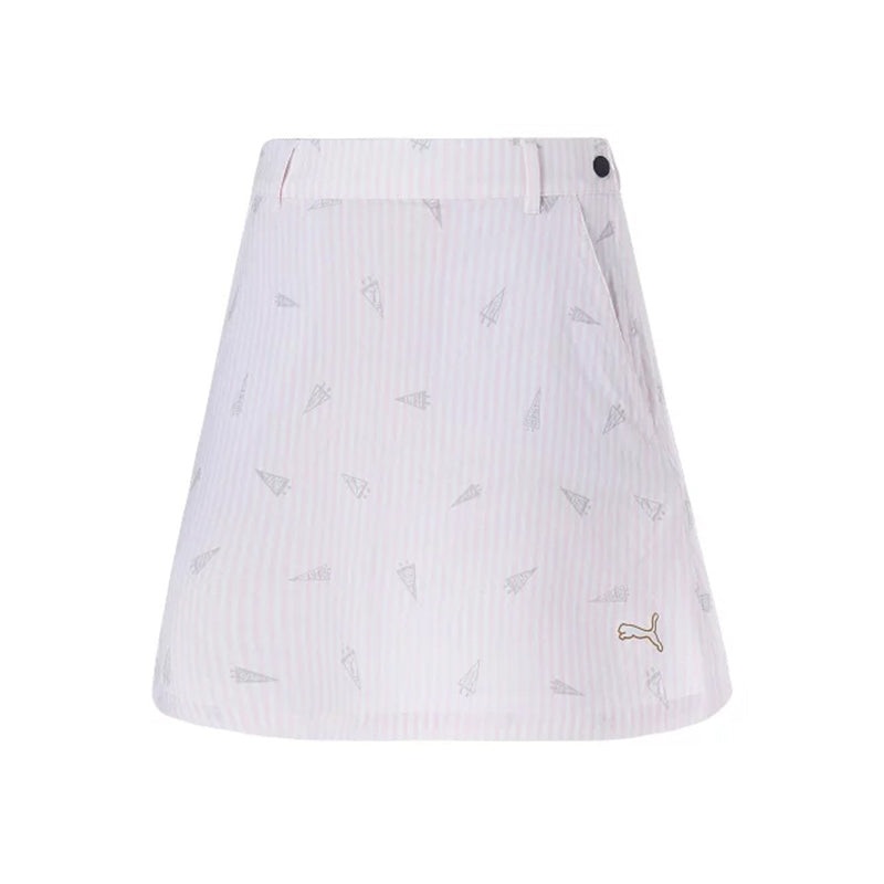 PUMA Flag Printed Seersucker Skirt (Pearl Pink)