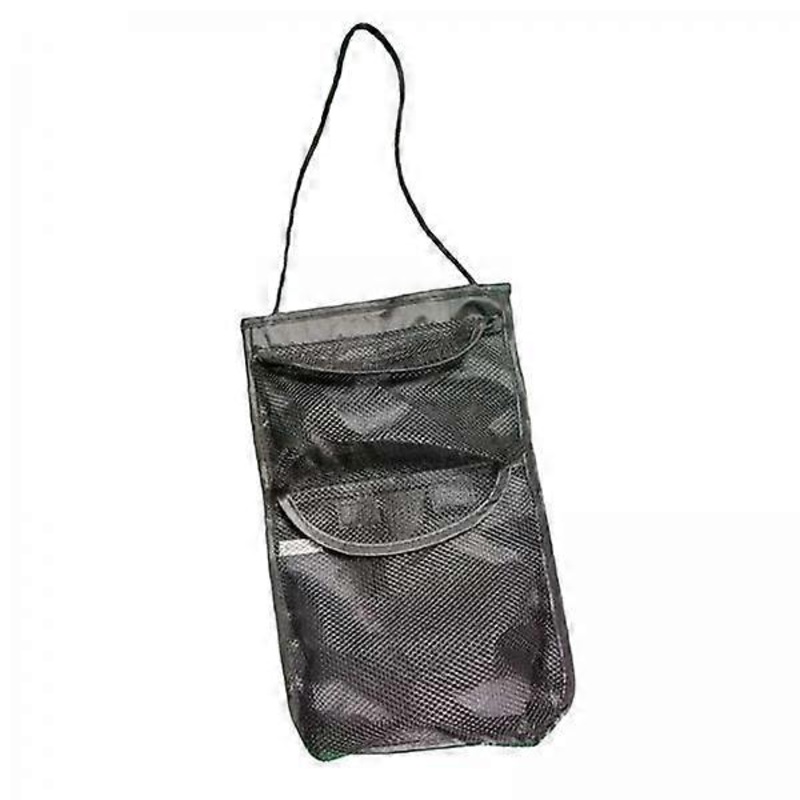 2x Golf Ball Bag Accessories Lightweight Black Golf Pouch Golf Ball Storage Bag