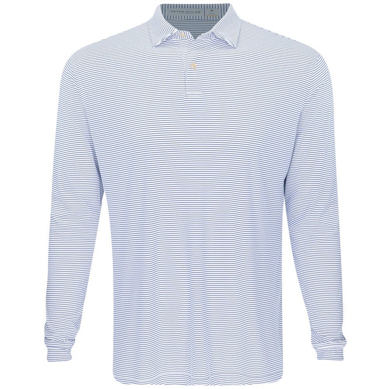 Featherweight Long Sleeve Stripe Polo