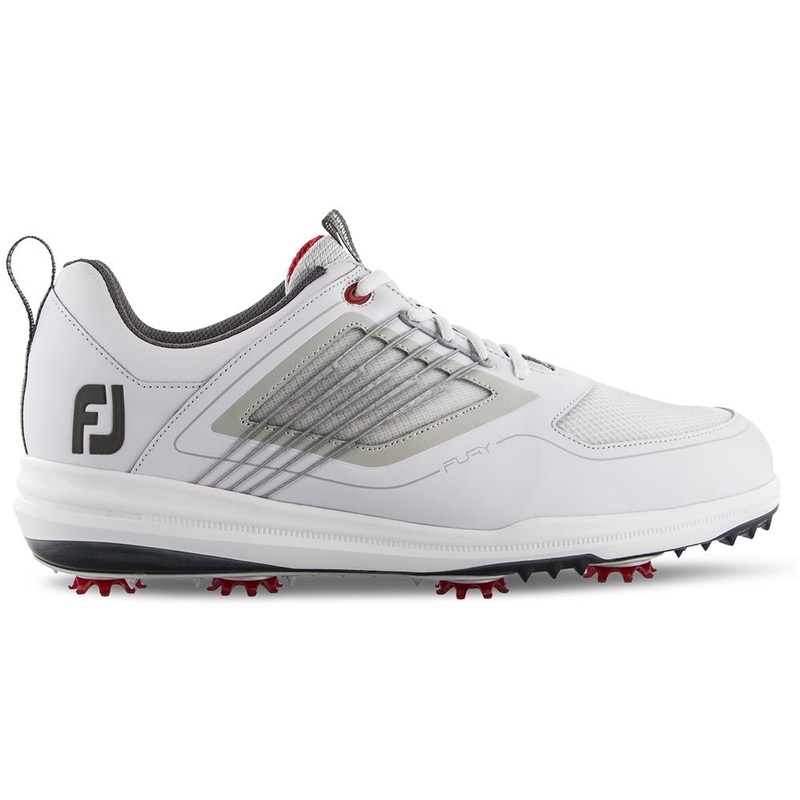 Fury Golf Shoes|White/Red Trim|Gray/Lime Trim|7.5|7|8
