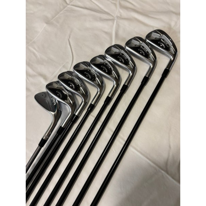 Men’s 2021 Callaway Apex DCB 21 Right Handed Iron Set Regular Flex Graphite Shaft (Used)8 clubs