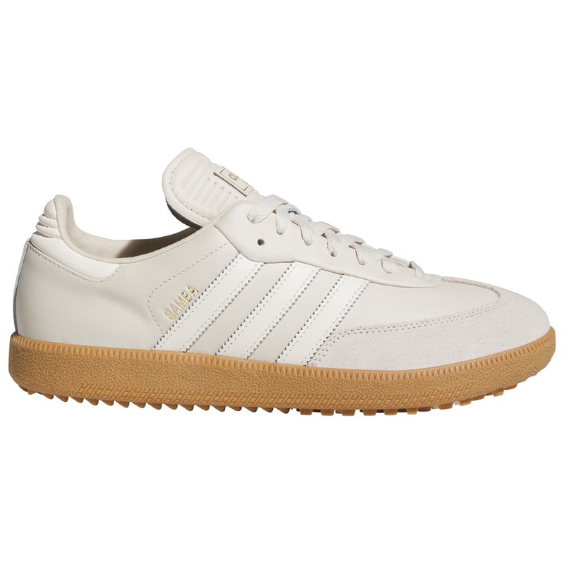 Samba Spikeless Golf Shoes|Alumina/Off White/Gum|Night Indigo/FTWR White|FTWR White/Night Indigo/Clear Sky|Collegiategreenoffwhitegum4|4|4.5|5|5.5|6|6.5|7|7.5|8|8.5|9|9.5|10|10.5|11|11.5|12|12.5|13|14|15