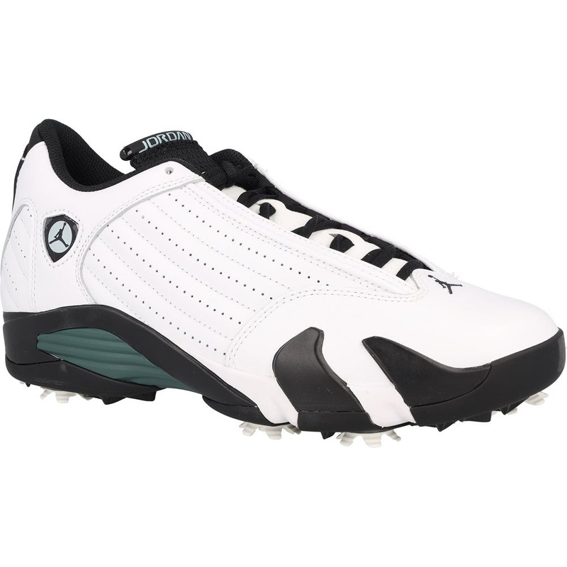 Air Jordan 14 G Golf Shoes|White/Oxidized Green|8|8.5|9|9.5|10|10.5|11|11.5|12|13
