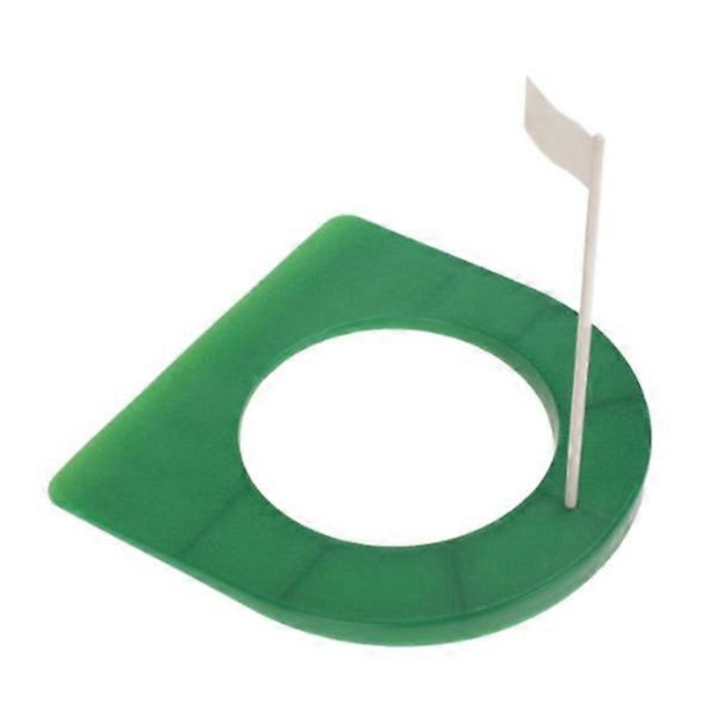 Golf Hole Cup and Flag for Golf Enthusiasts Outdoor Practice 4 1/4 Inch Hole 1Set