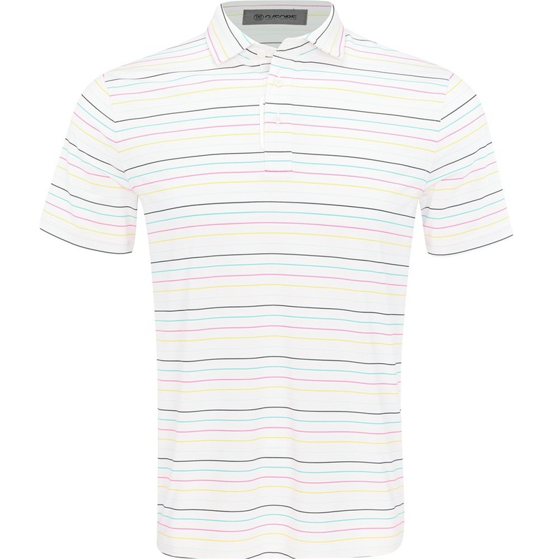 Multi Stripe Tech Pique Performance Polo