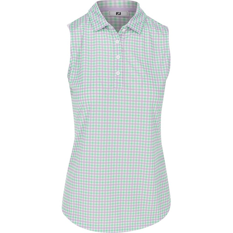 Women’s Gingham Sleeveless Polo