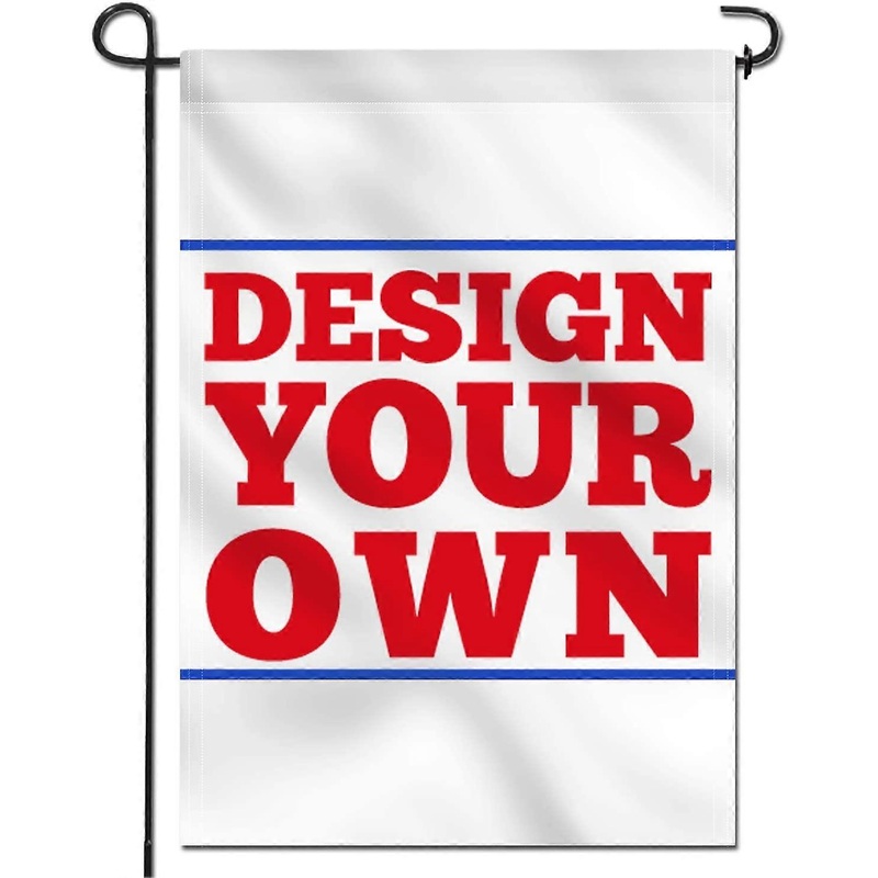 Double Sided Custom Garden Flag Decorative 30×45 CM Artwork Polyester Print Your Own Logo/Design/Words – Weather Resistant