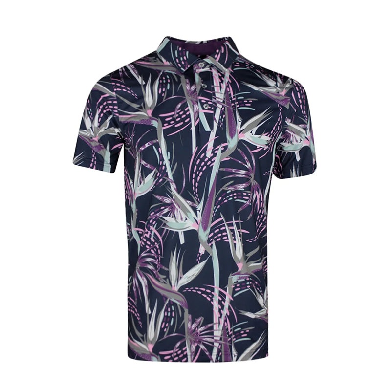 PUMA MATTR Birds Paradise Men’s Polo (Navy/Berry)