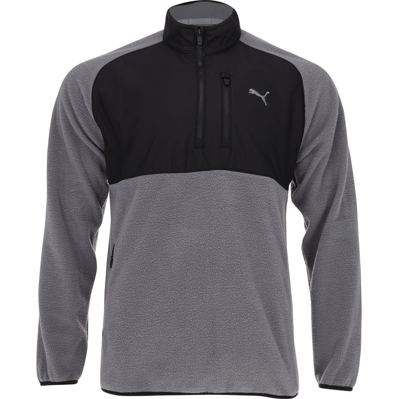 Sherpa Golf 1/4 Zip Pullover|Quiet Shade/Puma Black|High Rise/Quiet Shade|Medium|X-Large