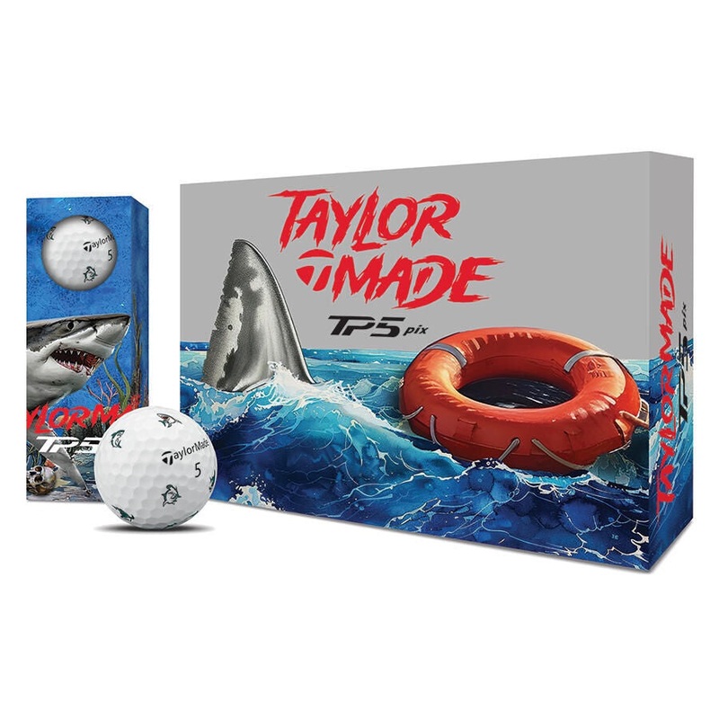 TaylorMade TM25 TP5/TP5x pix Sharks Golf Ball – Dozen