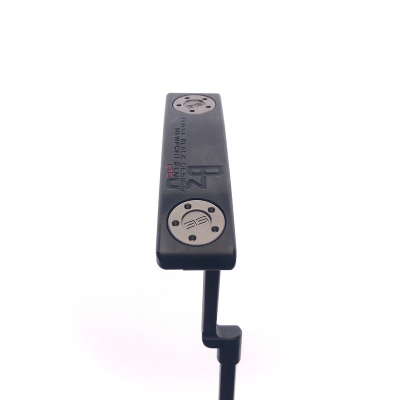 Used Scotty Cameron Triple Black Design B3 Newport 2 Long Neck Putter / 35.0