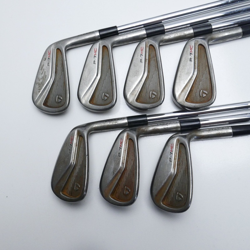 Used TaylorMade P7MC RAW Iron Set / 4 – PW / Stiff Flex
