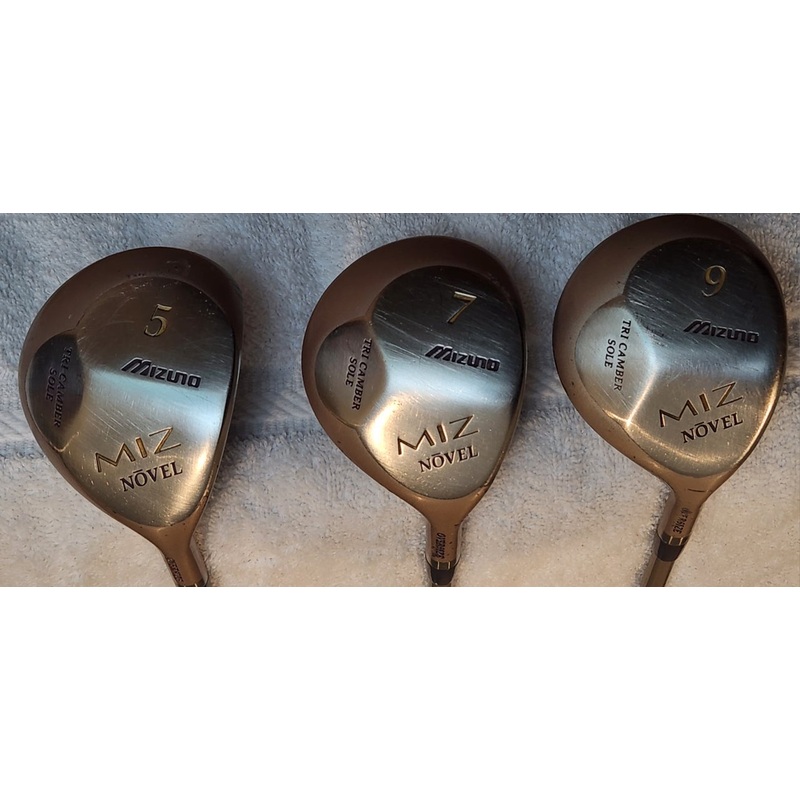 Women’s Mizuno Miz Novel 5, 7 & 9 Fairway Woods (3 clubs) RH; Graphite Shafts