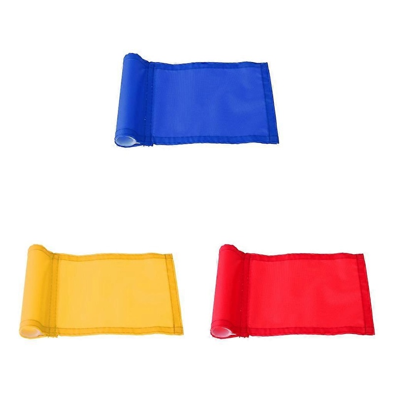 3pcs Pole Cup Flag Green Maker Backyard Train Aid Accessories