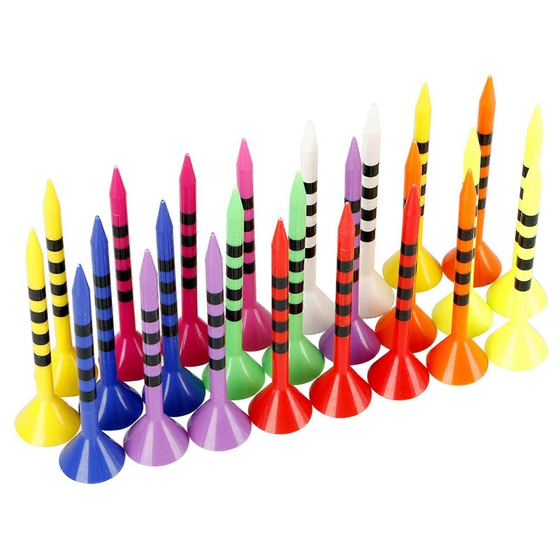 50Pcs Plastic Golf Tees High Stability Low Friction Unbreakable Reusable Easy Installation Long Golf Tees Accessories