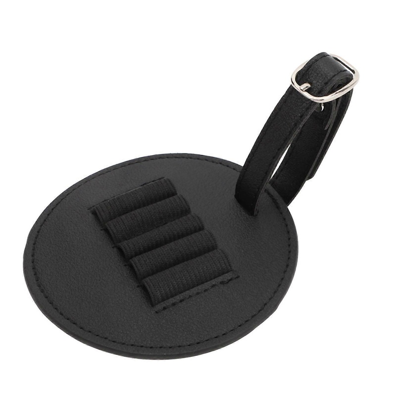 Golf Ball Tee Holder Easy Hanging Potable PU Leather Golf Ball Stud Storage Bag for 5pcs Golf Tees Black