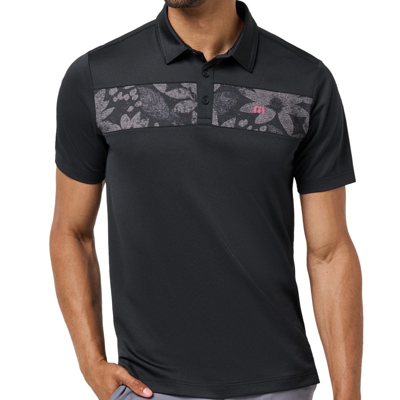 Good Good Chest Stripe Polo|Black/Damson|Small|Medium|Large|X-Large|XX-Large|XXX-Large