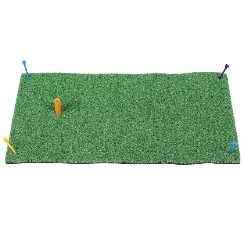 Portable Golf Hitting Mat Bright Green Artificial Turf for Indoor Practice Easy to Clean and Carry Swing Training Putting for Beginners