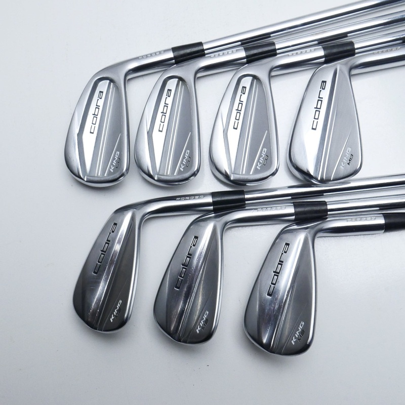 Used Cobra King CB & King MB Combo Iron Set / 4 – PW / Stiff Flex