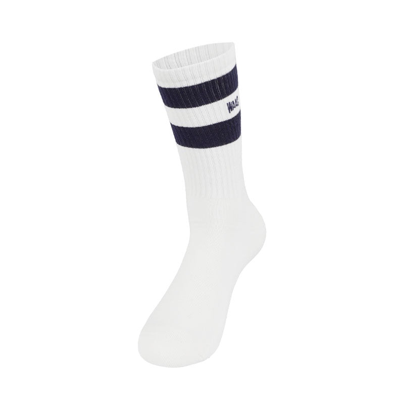 WAAC Stripe Men’s Crew Socks (White/Blue)