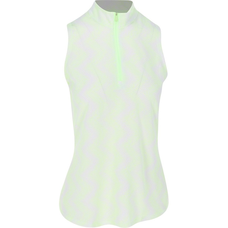 Women’s Ultimate365 Ottoman Printed 1/4 Zip Sleeveless Polo