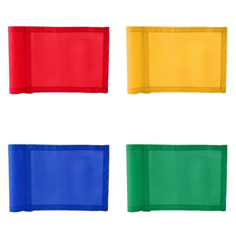4Pcs 7×5 Nylon Golf Putting Practice Green Flag Backyard Garden Yard