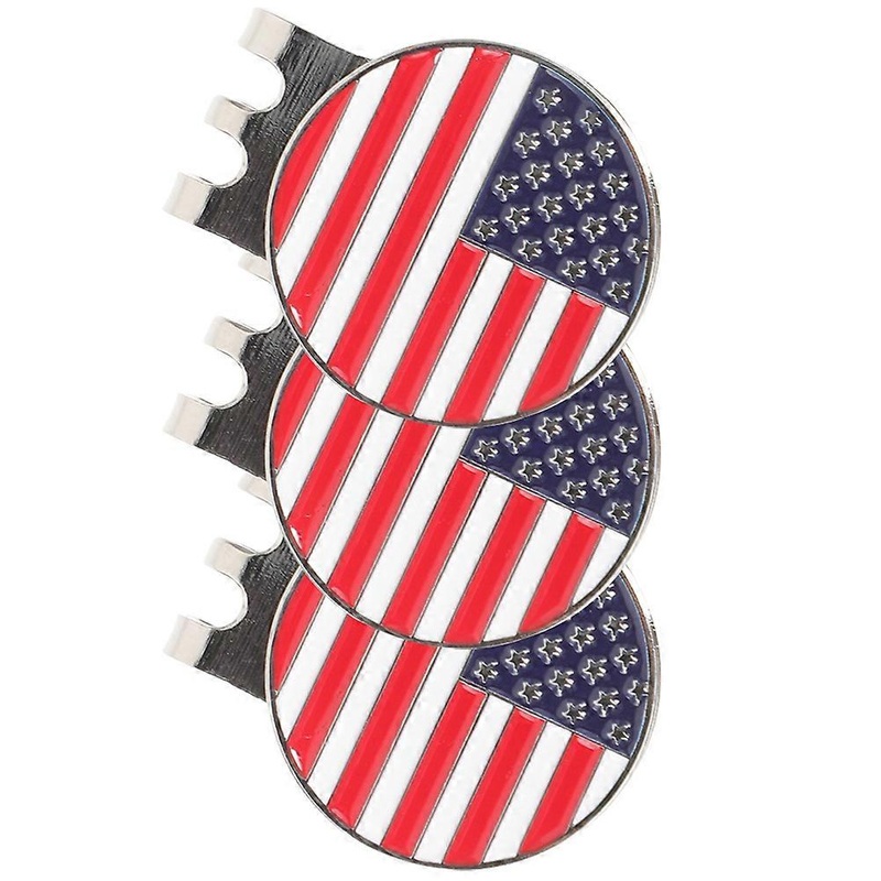 Convenient Golfs Hat Clip Zinc Alloy Golfs Hat Clip Hat Attachment Simple and Elegant Design 3Pcs