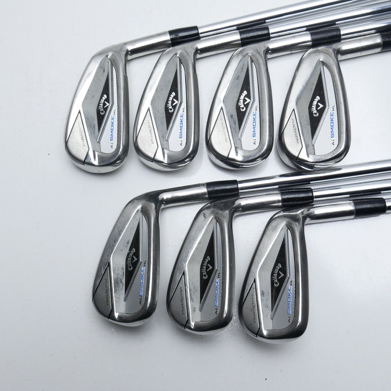 Used Callaway Paradym Ai Smoke HL Iron Set / 5 – PW + AW / Stiff Flex