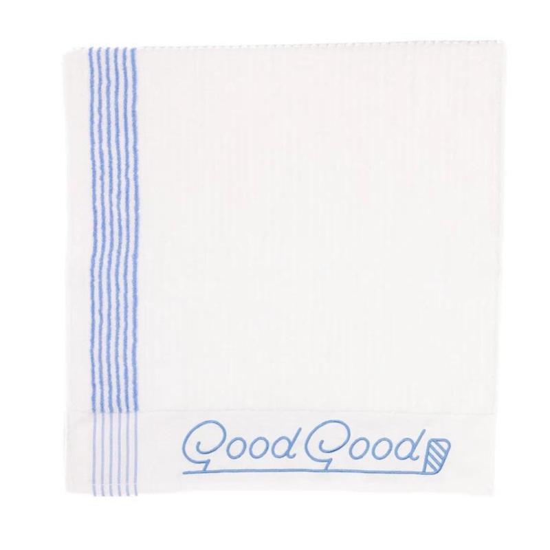Good Good Pure Golf Towel|White/Light Blue