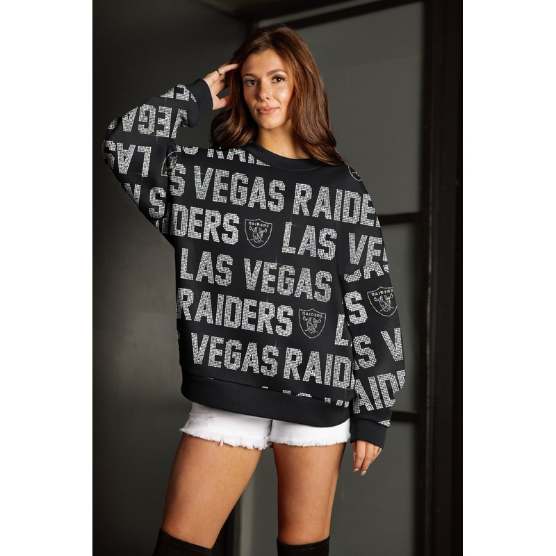 LAS VEGAS RAIDERS HYPE ERA PREMIUM DROP SHOULDER PULLOVER