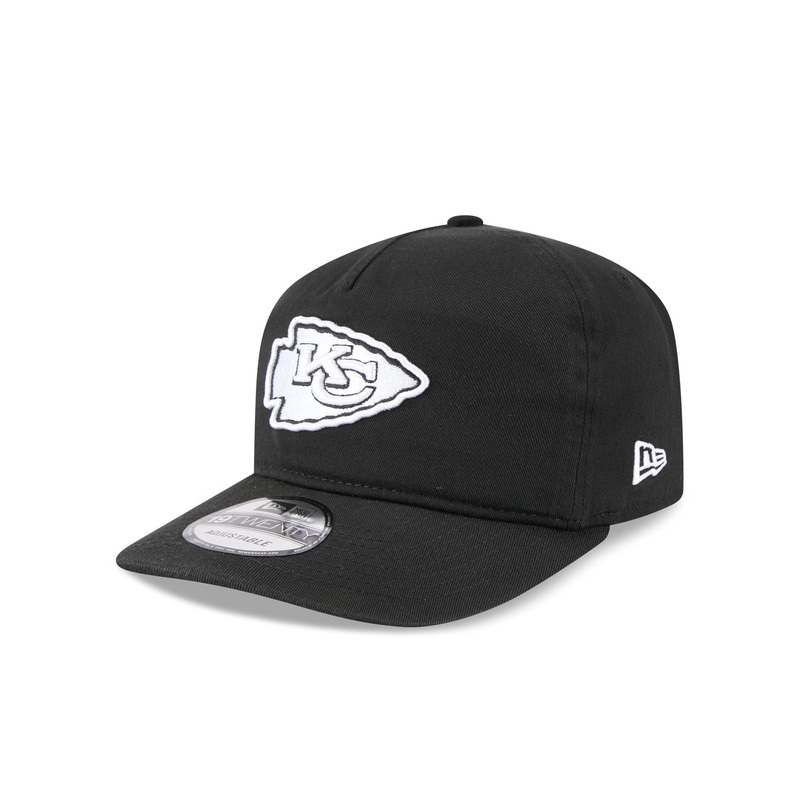 Kansas City Chiefs Black and White 19TWENTY Snapback Hat