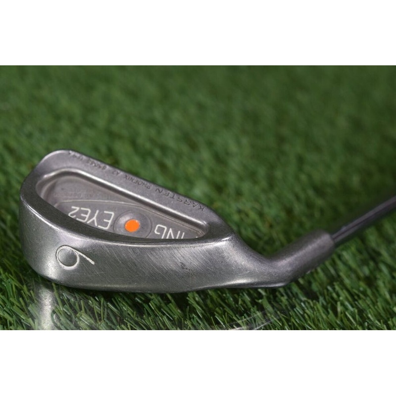 PING EYE 2 ORANGE DOT LEFT HANDED 6-IRON K-SHAFT STIFF FLEX STEEL SHAFT ~ L@@K!!