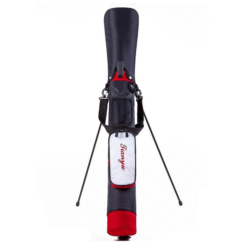 Golf Club Bag with Stand Support Clubs Cover Lightweight Carry Bag Black