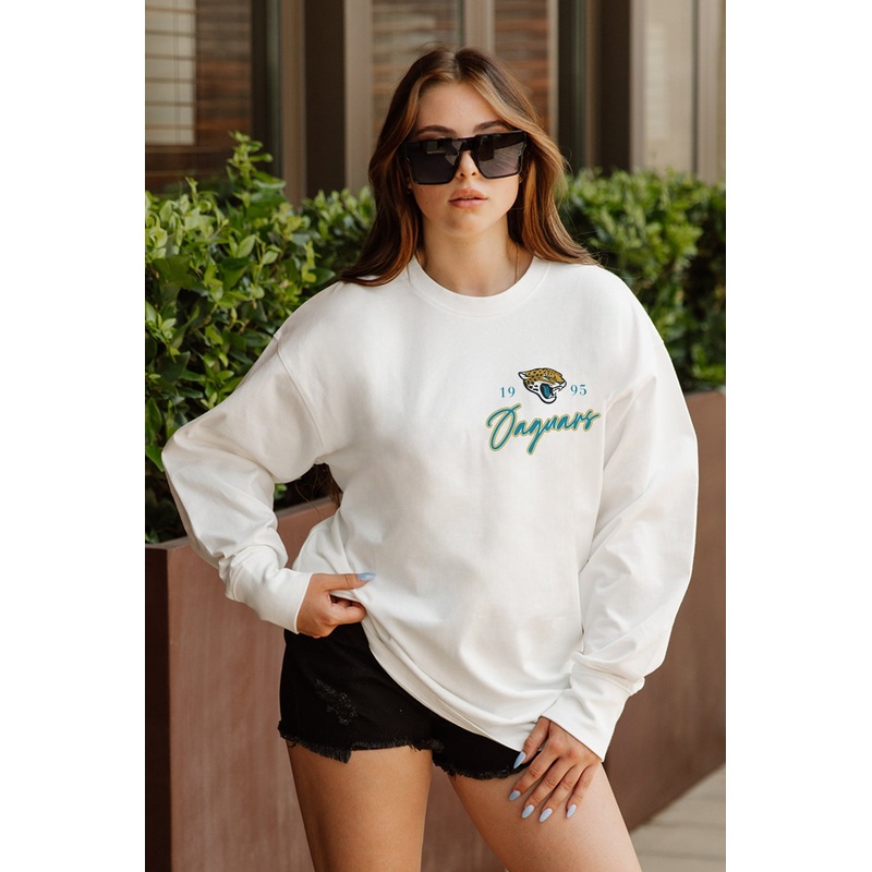 JACKSONVILLE JAGUARS Double Move Oversized Long-Sleeve Tee