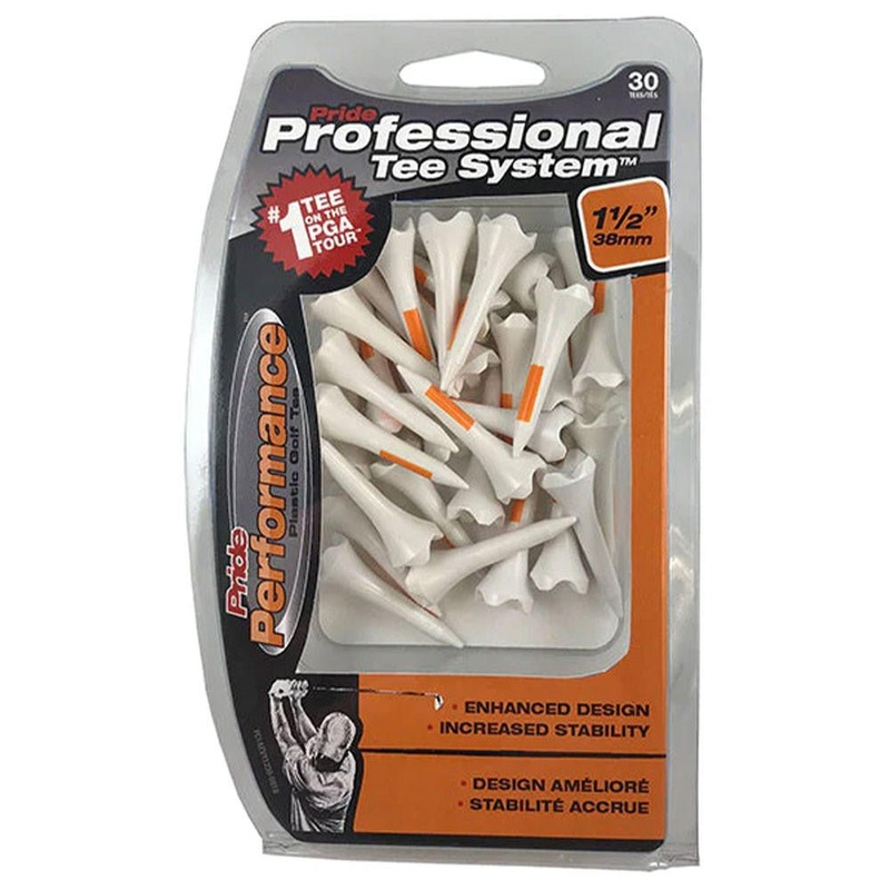 Professional Tee System Pride Performance 1.5 Golf Tees – 30 Count