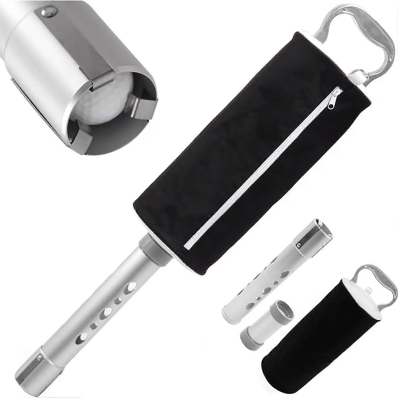 Golf Ball Shag Bag with Aluminum Handle and Frame  Shag Bag for Golf Balls Golf Ball Retriever  Hold up to 70 Balls