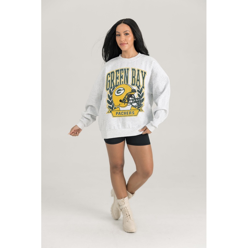 GREEN BAY PACKERS Heritage Fleece Crewneck Pullover