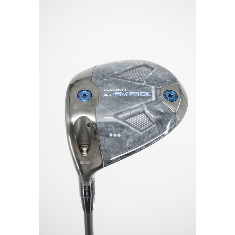 Lefty Callaway Paradym Ai Smoke Triple Diamond 9 Degree Driver X Flex 45.5