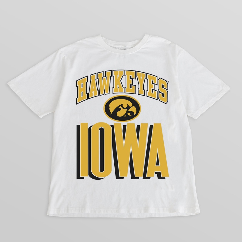 IOWA HAWKEYES FIERCE FOCUS WASHED RELAXED FIT TEE