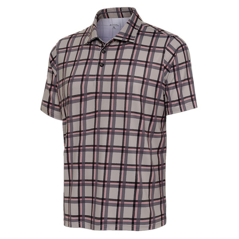 Antigua Elite Golf Polo|Moon Coral Reef|Optic White Pistachio|Small|Medium|Large|X-Large|XX-Large|XXX-Large