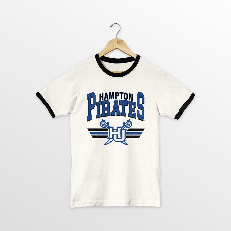 HAMPTON PIRATES SWIFT STRIKE VINTAGE RINGER TEE