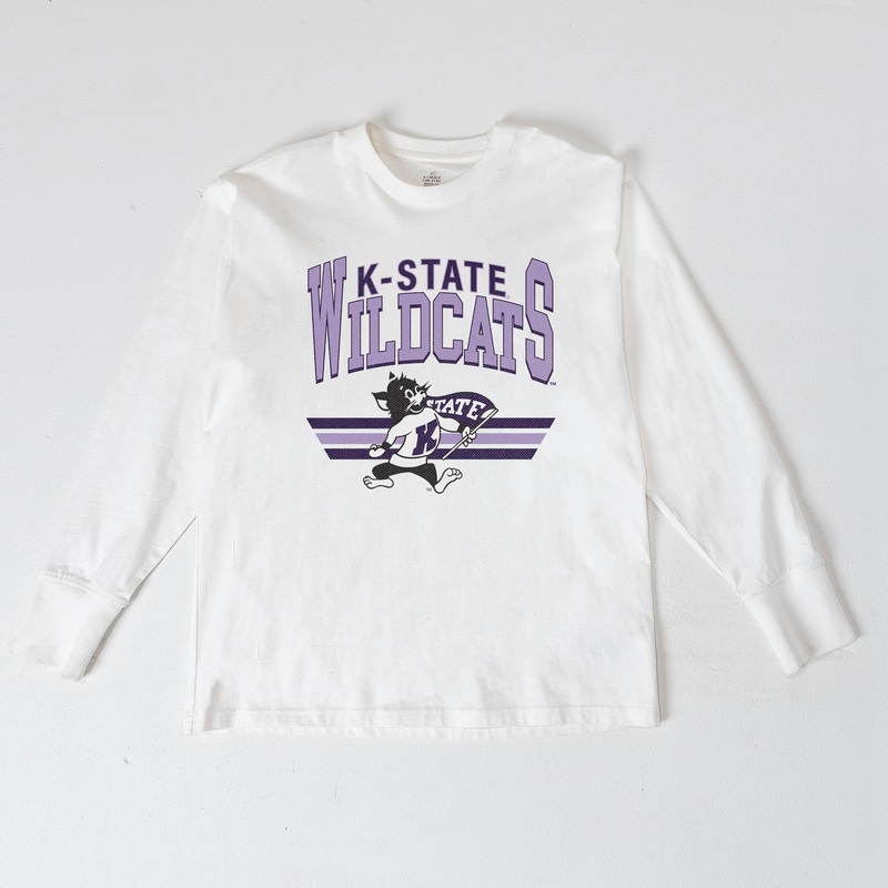 KANSAS STATE WILDCATS SWIFT STRIKE ESSENTIAL RELAXED FIT LONG SLEEVE TEE