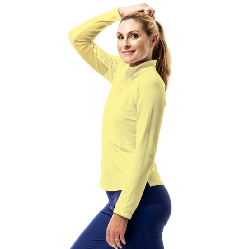 San Soleil Womens Soltek Lux Long Sleeve Solid Mock