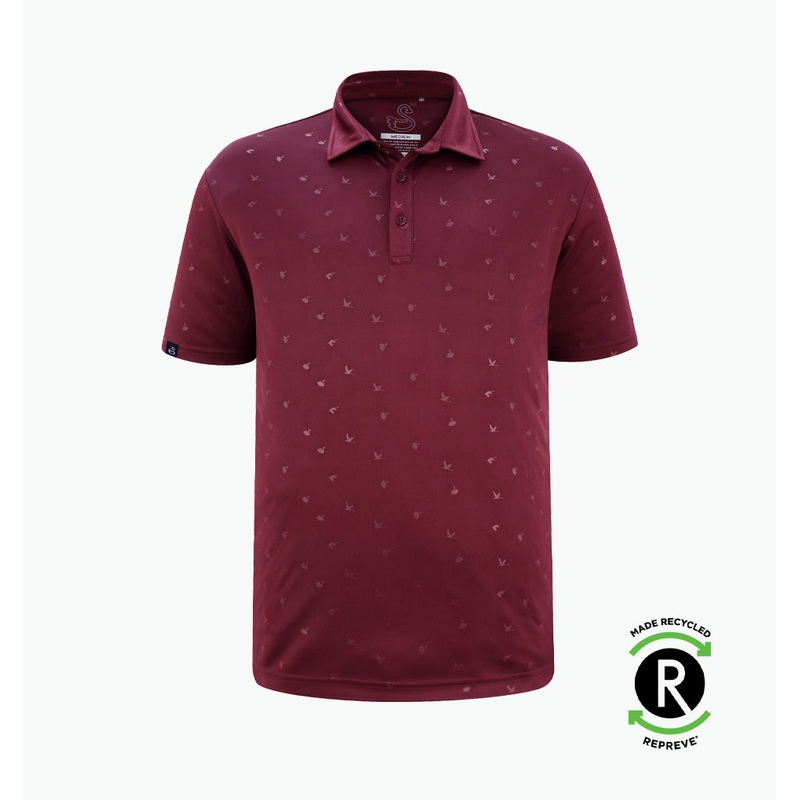 Swannies Golf Mens Byrd Polo|Maroon|XL