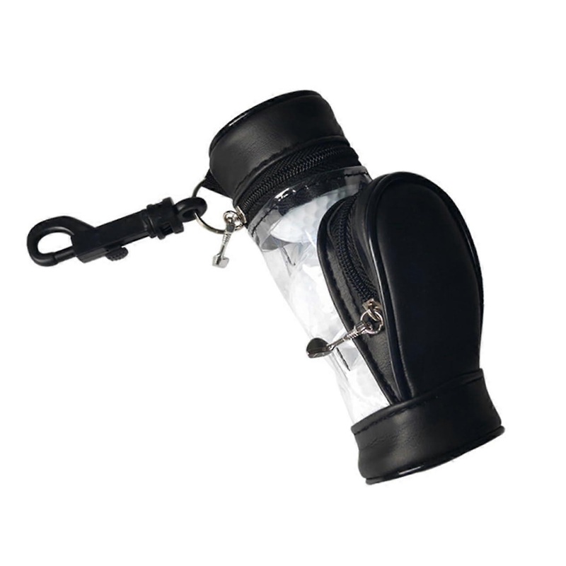 Golf ball holder for 4 golf balls, practical bag for hanging, ideal for golf fans.