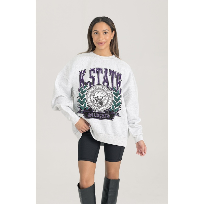 KANSAS STATE WILDCATS Heritage Fleece Crewneck Pullover