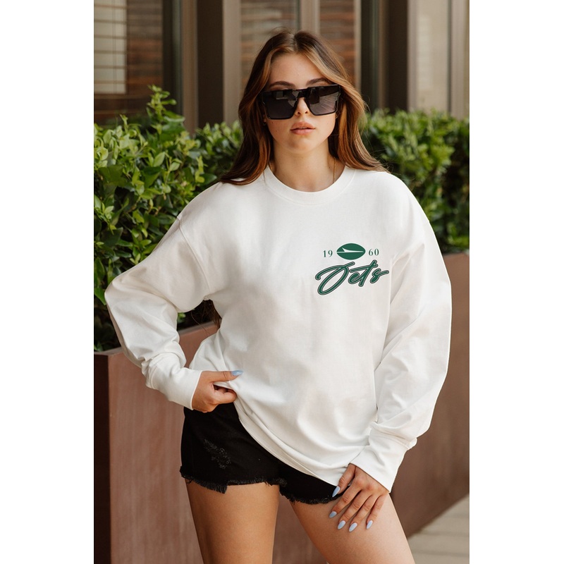 NEW YORK JETS Double Move Oversized Long-Sleeve Tee